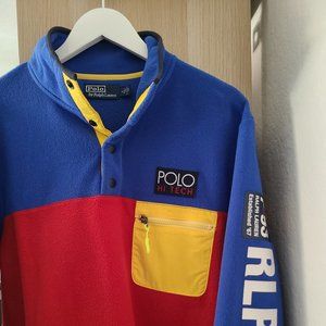 POLO RALPH LAUREN COLOUR BLOCK FLEECE MEN'S MEDIUM *USED